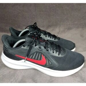 Nike Downshifter 10 Athletic Running Shoes University Red And Black Mens Size 11